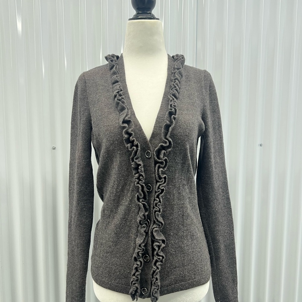 💥$11 — Kenar 100% Italian MerinoWool Cardigan Sweater Women’s M